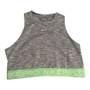 Nike Pro Dri-FIT Multicolor Crop Tank Top Size Medium pickleball, volleyball